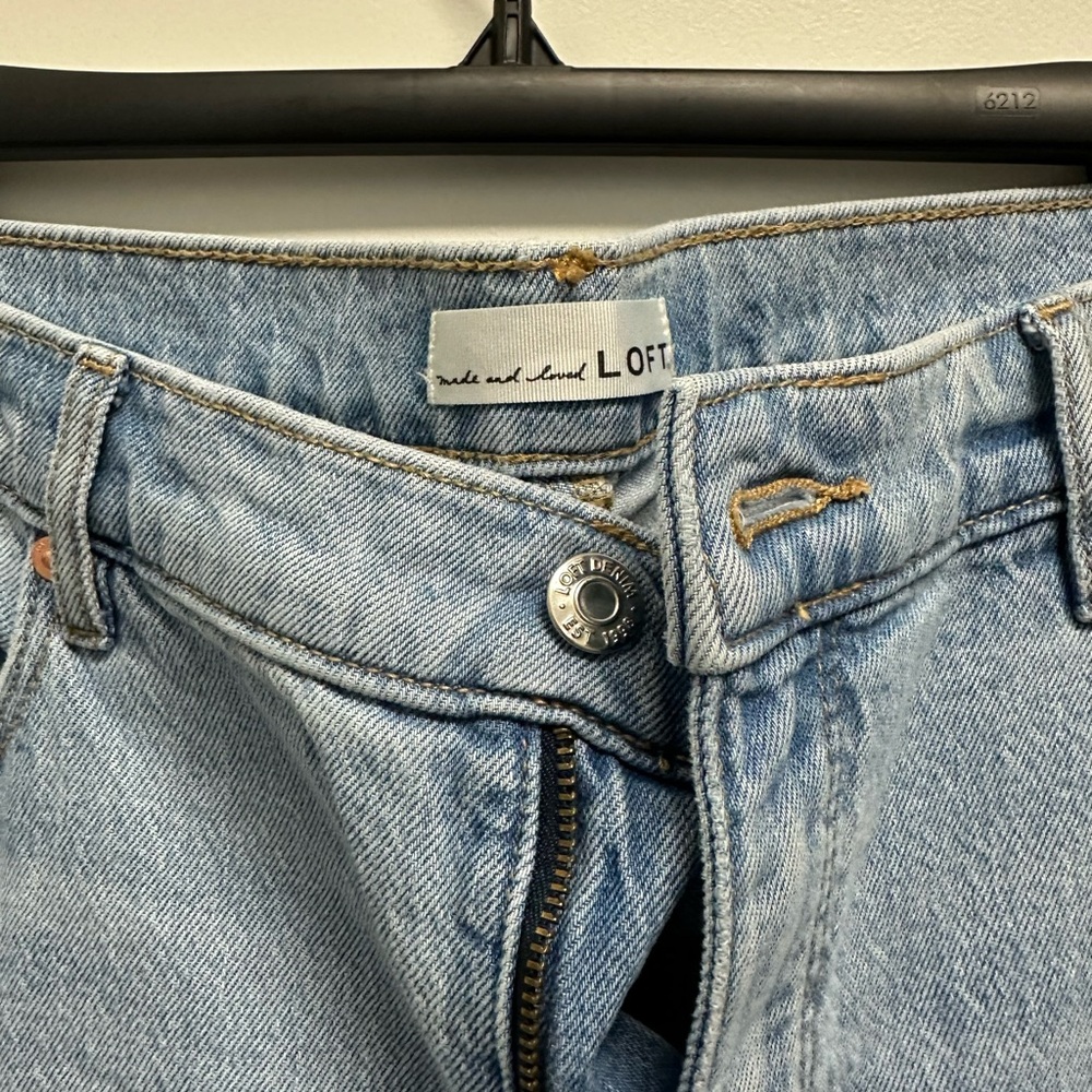 LOFT Light Wash Blue Flare Jeans